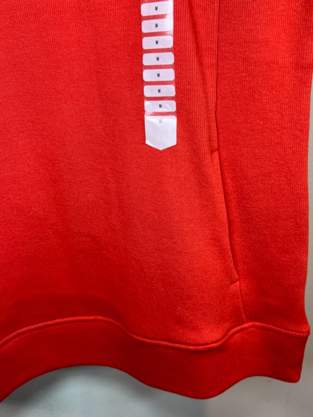 Duluth Trading Co. Ribbed Crewneck Sweatshirt  Orange Pockets Cotton  NEW Medium - Picture 7 of 13